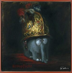 Otto Waalkes Bilder - HELMPFLICHT - Original Leinwand-Pigmentgrafik handsigniert...