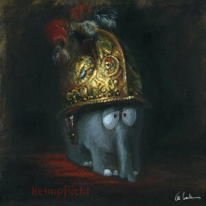 Otto Waalkes Bilder - HELMPFLICHT - Original Leinwand-Pigmentgrafik handsigniert...