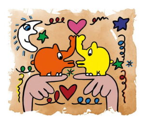 Otto Waalkes Bilder - HOMMAGE AN JAMES RIZZI - Original Grafik auf Büttenpapier