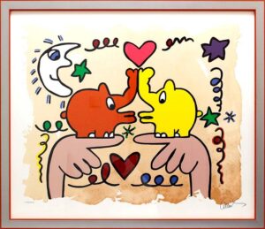 Otto Waalkes Bilder - HOMMAGE AN JAMES RIZZI - Original Grafik auf Büttenpapier