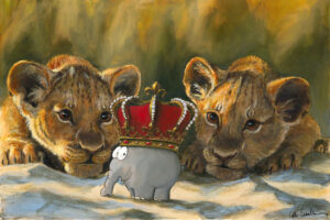 Otto Waalkes Bilder - THE LION KING (KÖNIG DER LÖWEN) - Original Pigmentgrafik a...