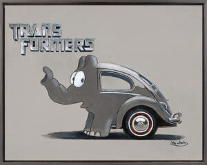 Otto Waalkes Bilder - TRANSFORMERS - ORIGINAL PIGMENTGRAFIK AUF LEINWAND