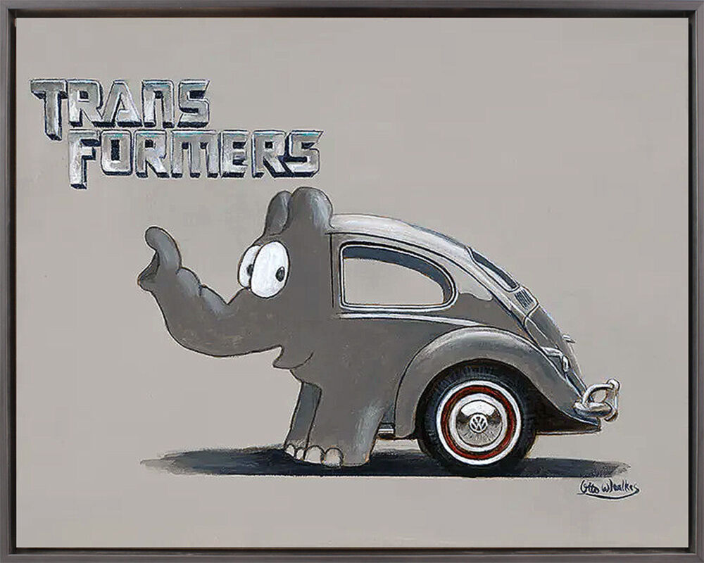 Otto Waalkes Bilder - TRANSFORMERS - ORIGINAL PIGMENTGRAFIK AUF LEINWAND
