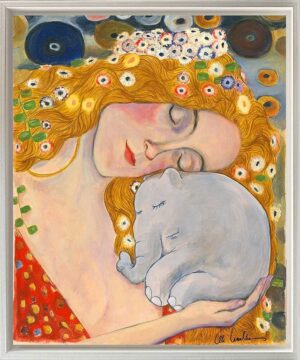 Otto Waalkes Bilder - ZÄRTLICHE TRÄUME - Original Leinwand-Pigmentgrafik handsig...