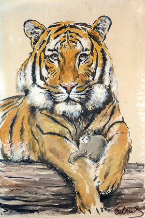 Otto Waalkes - DER WILL DOCH NUR SPIELEN - ORIGINAL PIGMENTGRAFIK AUF LEINWAND