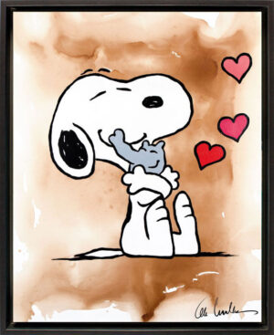Otto Waalkes - FRIENDSHIP FOREVER - SNOOPY UND OTTIFANT - ORIGINAL Pigmentgrafik...