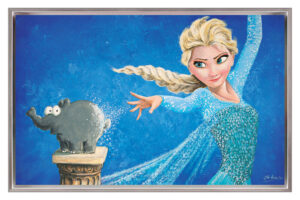 Otto Waalkes - FROHSINN - DIE EISKÖNIGIN - ORIGINAL PIGMENTGRAFIK AUF LEINWAND