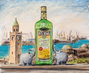 Otto Waalkes - HELBING - ORIGINAL PIGMENTGRAFIK AUF LEINWAND