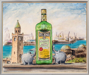 Otto Waalkes - HELBING - ORIGINAL PIGMENTGRAFIK AUF LEINWAND