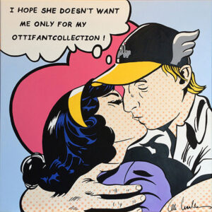 Otto Waalkes - HIS DESIRE - ORIGINAL PIGMENTGRAFIK AUF LEINWAND