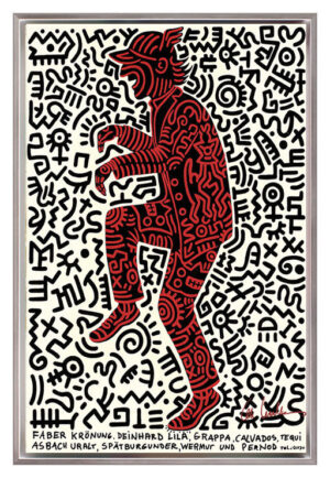 Otto Waalkes - HOMMAGE AN KEITH I - ORIGINAL PIGMENTGRAFIK AUF LEINWAND