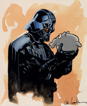 Otto Waalkes - I AM YOUR FATHER ? - ORIGINAL PIGMENTGRAFIK AUF LEINWAND