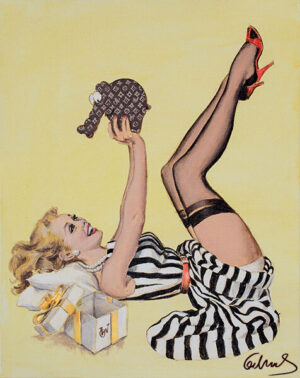 Otto Waalkes - LEGS UP - Original Pigmentgrafik auf Leinwand