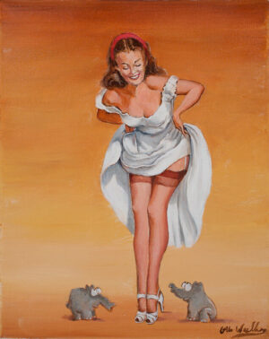 Otto Waalkes - OTTIFANTENMÄDCHEN IM WANDEL DER ZEIT - ORIGINAL PIGMENTGRAFIK AUF...