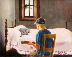 Otto Waalkes - Otto's Lullaby - ORIGINAL PIGMENTGRAFIK AUF LEINWAND