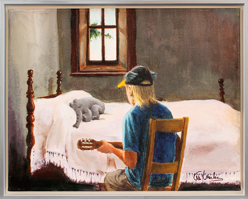 Otto Waalkes - Otto's Lullaby - ORIGINAL PIGMENTGRAFIK AUF LEINWAND