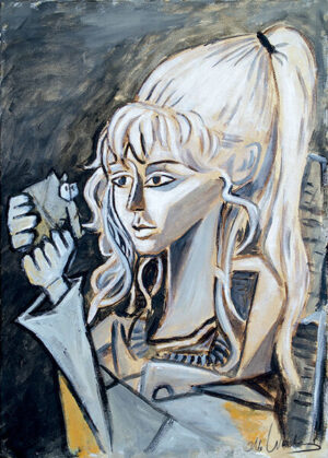 Otto Waalkes - PABLOS GESCHENK II - Original Pigmentgrafik auf Leinwand