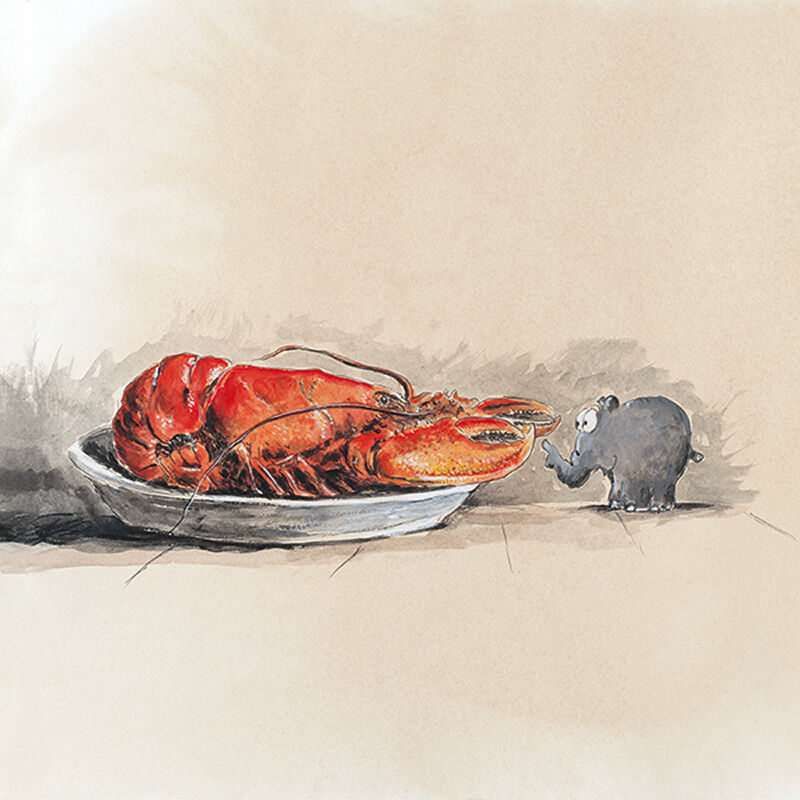 Otto Waalkes - WELTHUMMERHILFE - Original Pigmentgrafik auf Leinwand