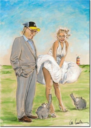 Otto Waalkes - WINDFANG - Original Pigmentgrafik auf Leinwand