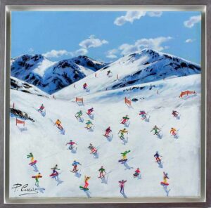 Paola Cassais - ABFAHRT - original Gemälde auf Leinwand