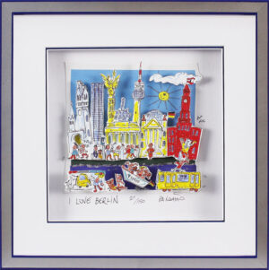 Paolo Randazzo - I LOVE BERLIN - Original 3D Bild handsigniert