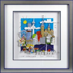 Paolo Randazzo - I LOVE DÜSSELDORF - Original 3D Bild handsigniert
