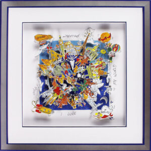 Paolo Randazzo - I LOVE MY WORLD - Original 3D Bild handsigniert