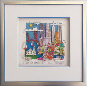 Paolo Randazzo - I LOVE SAN FRANCISCO - Original 3D Bild handsigniert