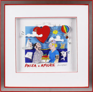 Paolo Randazzo - PASTA E AMORE - UOMINI - Original 3D Bild handsigniert