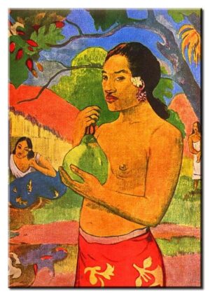 Paul Gauguin Bilder - Frau aus Tahiti (Detail)-80 x 120 cm