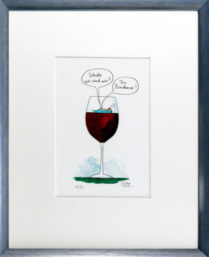 Peter Gaymann  - BORDEAUX - Original Pigmentgrafik handsigniert