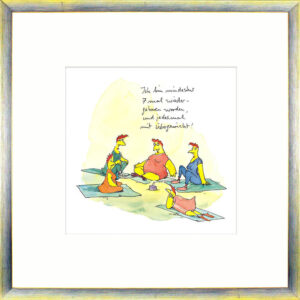 Peter Gaymann  - SIEBENMAL WIEDERGEBOREN - Original Pigmentgrafik handsigniert