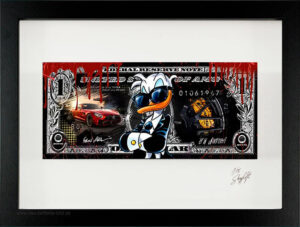 SKYYLOFT Bilder - AMG Donald Dollar - Bild mit Museumsglas und Bilderrahmen     ...