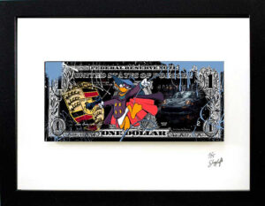 SKYYLOFT Bilder - Porsche Darkwing Duck Dollar - mit Museumsglas und Bilderrahme...