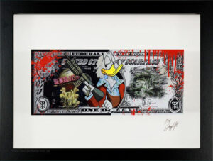 SKYYLOFT Bilder - Scarface Dollar - Bild mit Museumsglas und Bilderrahmen