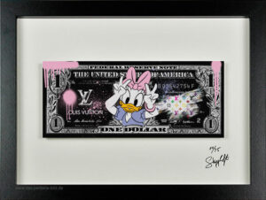 SKYYLOFT - Louis Vuitton Daisy Dollar - Bild mit Museumsglas und Bilderrahmen