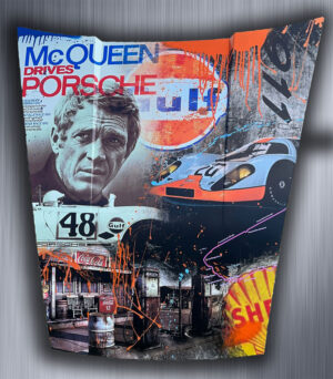 SKYYLOFT - Motorhaube Porsche 911 - Steve McQueen - GULF