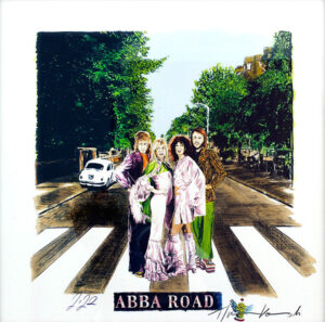 Thomas Jankowski Bilder - ABBA ROAD - Original Mischtechnik (Unikat)