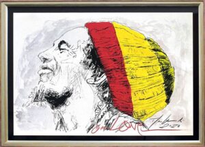 Thomas Jankowski Bilder - BOB MARLEY - ONE LOVE - Original Mischtechnik (UNIKAT)