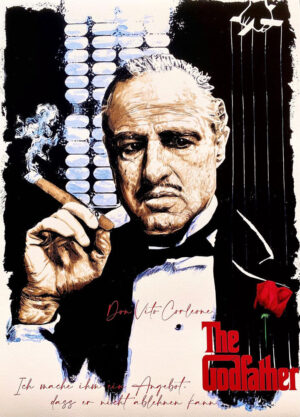 Thomas Jankowski Bilder - DER PATE - serielles Unikat - Original Mischtechnik