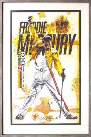 Thomas Jankowski Bilder - FREDDIE MERCURY - Original Mischtechnik (Unikat)