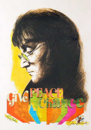 Thomas Jankowski Bilder - GIVE PEACE A CHANCE - JOHN LENNON  - 50x70 Original Mi...