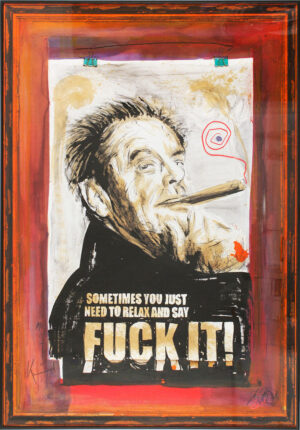 Thomas Jankowski Bilder - JACK NICHOLSON - FUCK IT - Version violett - Original ...