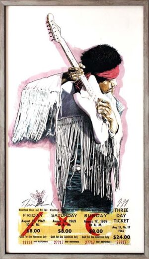 Thomas Jankowski Bilder - JIMI HENDRIX Original Mischtechnik (Unikat)