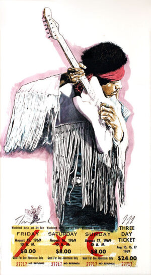 Thomas Jankowski Bilder - JIMI HENDRIX Original Mischtechnik (Unikat)