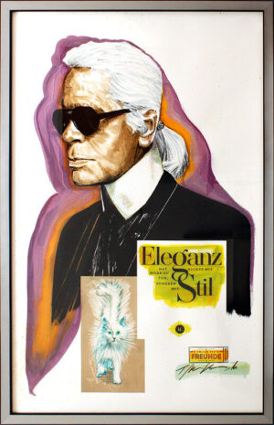 Thomas Jankowski Bilder - KARL LAGERFELD - 64x100 - UNIKAT