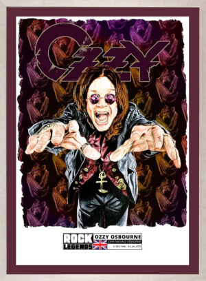 Thomas Jankowski Bilder - Ozzy Osbourne - serielles Unikat - Original Mischtechn...