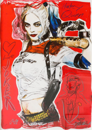 Thomas Jankowski - HARLEY QUINN - Original Mischtechnik (Unikat)