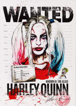 Thomas Jankowski - HARLEY QUINN - WANTED -  Edition small - Original Mischtechni...