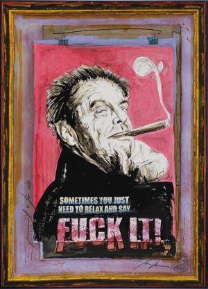 Thomas Jankowski - JACK NICHOLSON - Fuck it - klein - Original Mischtechnik (Uni...